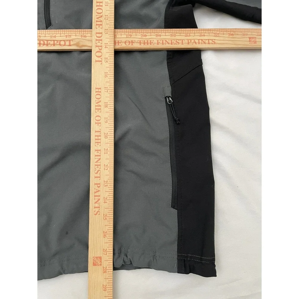 The North Face Apex Bionic‎ Zip Fleece Lined Softshell Jacket XL Gray